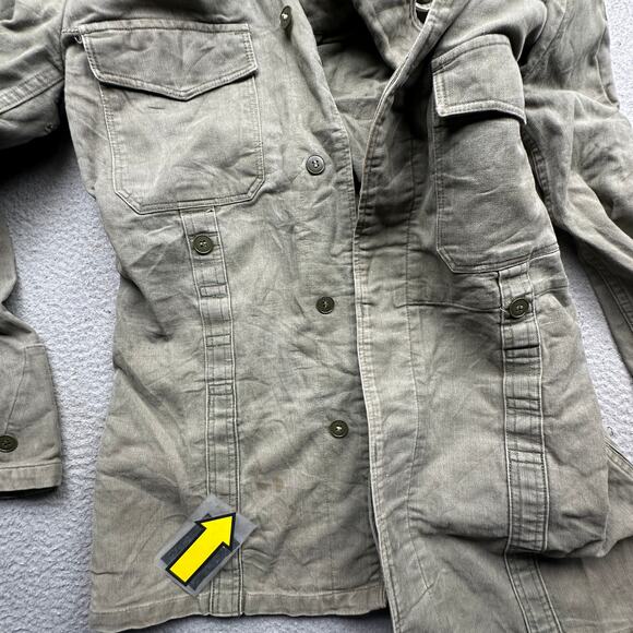 Vintage German Army Moleskin Bundeswehr Field Jacket Large Coat Cold War Era - Picture 8 of 13